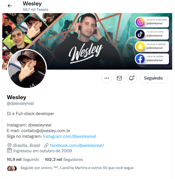 Twitter DJ Wesley